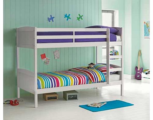 Unbranded Detachable White Bunk Bed with Bibby Mattress
