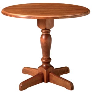 Unbranded Dever Round Drop-leaf Table, Chestnut