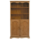 Devon Pine 5ft bookcase with cupboard furniture