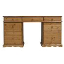 Devon Pine drawer line pedestal desk furniture