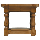 Devon pine small coffee table with shelf furniture