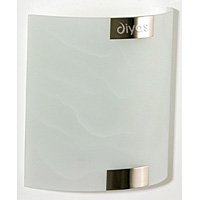 Unbranded DI IL20510A - Chrome and Glass Wall Flush Light