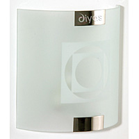 Unbranded DI IL20510D - Chrome and Glass Wall Flush Light