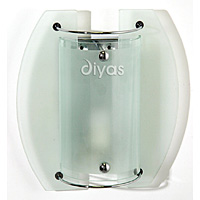 Unbranded DI IL20520 - Chrome and Glass Wall Flush Light