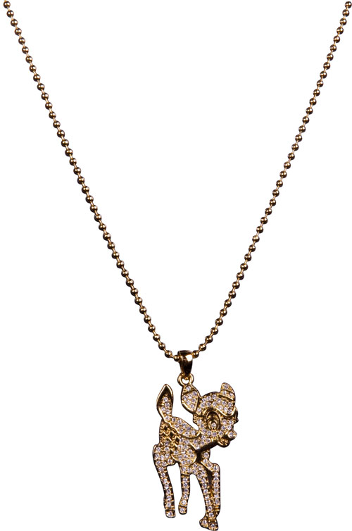 Unbranded Diamante Bambi Pendant Necklace from Disney