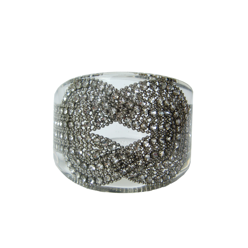 Unbranded Diamante Bangle-Clear