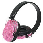 Unbranded Diamante Headphones - Pink