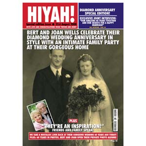 Unbranded Diamond Anniversary Personalised Magazine Cover