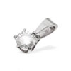Diamond Claw Set Pendant (50 Pts Dia)