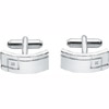 Diamond Set Silver Cufflinks