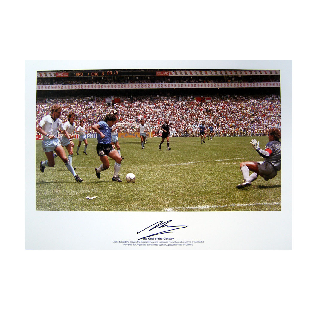 These limited edition prints feature Diego scoring the greatest goal in the history of the World Cup