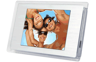 Digital Photo Frames are now common technology but this takes the concept and shrinks it down into a