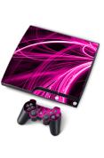 Unbranded Digiwrap PS3 Slim Skin - Pink Energy