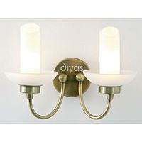 Unbranded DIIL10060 - Antique Brass Wall Light