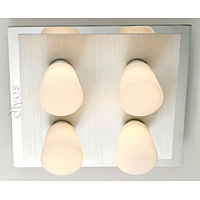 Unbranded DIIL20372 - Polished Chrome Semi Flush Bathroom Light