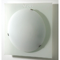 Unbranded DIIL20490S - Small Chrome and Glass Wall Flush Light