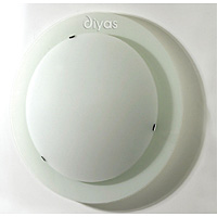 Unbranded DIIL20500S - Small Chrome and Glass Wall Flush Light