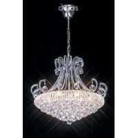 Unbranded DIIL30005 - 10 Light Crystal and Chrome Chandelier