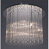 Unbranded DIIL30013 - Polished Chrome Semi Flush Light