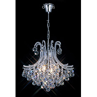 Unbranded DIIL30016 - 4 Light Crystal and Chrome Chandelier