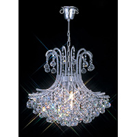 Unbranded DIIL30017 - 6 Light Crystal and Chrome Chandelier