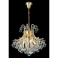 Unbranded DIIL30216 - 4 Light Crystal and Gold Plated Chandelier