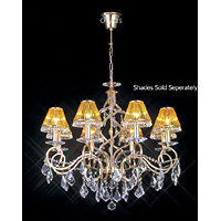 Unbranded DIIL30328 - 8 Light Crystal and Gold Plated Chandelier