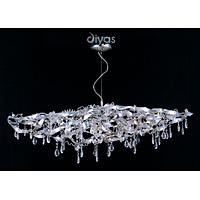 Unbranded DIIL50010 - Chrome and Crystal Pendant Light