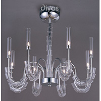 Unbranded DIIL50208 - 8 Light Polished Chrome Ceiling Light