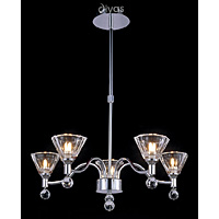 Unbranded DIIL50345 - 5 Light Polished Chrome Ceiling Light