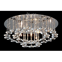 Unbranded DIIL50372 - 7 Light Polished Chrome Semi Flush Light