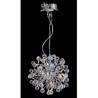 Unbranded DIIL50391 - Chrome and Crystal Pendant Light