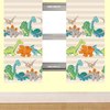 Unbranded Dinosaur Curtains 54s - Natural Stripe