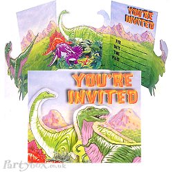 Dinosaur - Invitations pack of 8