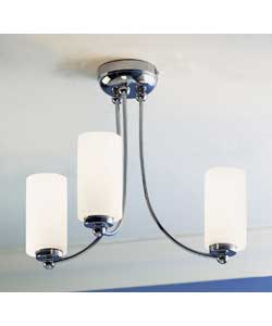 Dio 3 Light Ceiling Fitting - Chrome Finish