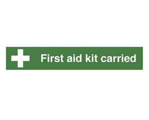 Disability first aid kit sticker