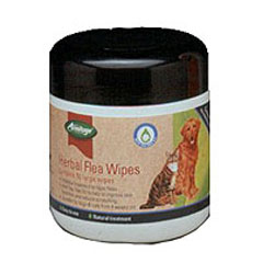 Unbranded DISC Dog Herbal Flea Wipes pk 50 04/704