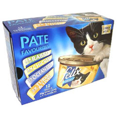 Unbranded DISC Felix Pate 85g Mixed Pack of 12