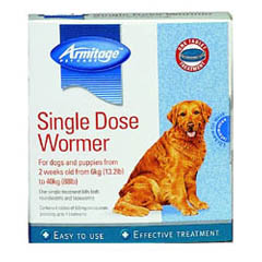 Unbranded DISC Single Dose Wormer Over 6Kg 04/714