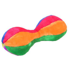 A soft and colourfull dumbell that your dog will love. This large size is ideal for larger breads.