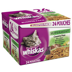 Unbranded DISC Whiskas Singles Pouch Multipack 100g x 24