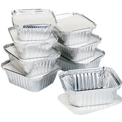 Unbranded Disposable Trays with Lids Pack of 8