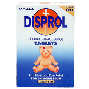 Disprol Soluble Paracetamol Tablets - Size: 16