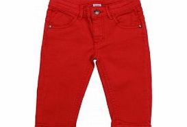 Unbranded DJ Toddler Girls Red Cropped Jeans L7/C4