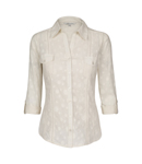 Unbranded DOBBY SPOT COTTON BLOUSE