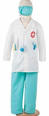 Bring on the on-call fun with this great four-piece costume. Included is a white printed jacket with pockets. trousers. a mask and a stethoscope so your junior doctor has everything they need to look the part. Perfect for parties or for dress ups at 