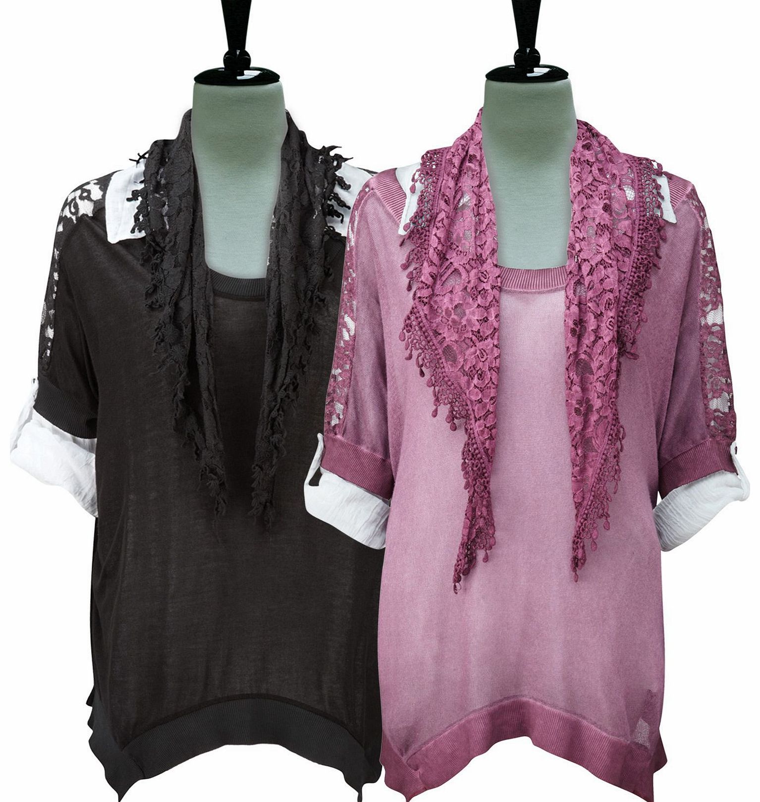 Unbranded Does It All 3 Piece Blouse