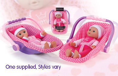 Carry your Little Princess around in this baby doll Car Seat!