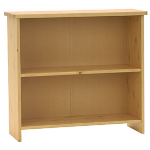 Essential pine bookcase with adjustable centre she