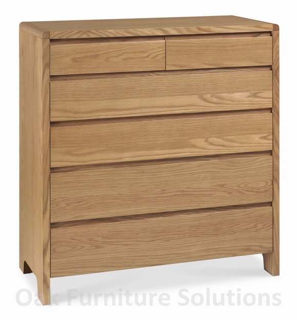 Unbranded Domino Oak 2 4 Drawer Chest